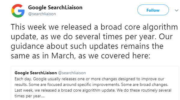 Google algo update