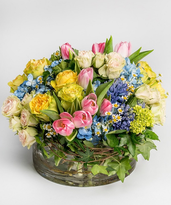 Fresh Flower Easter Basket