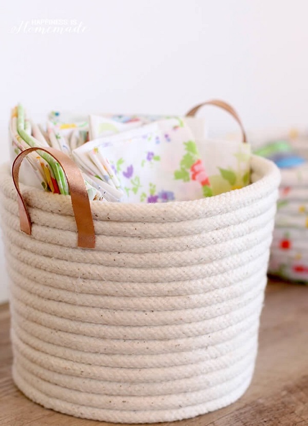 No-sew Rope Easter Basket